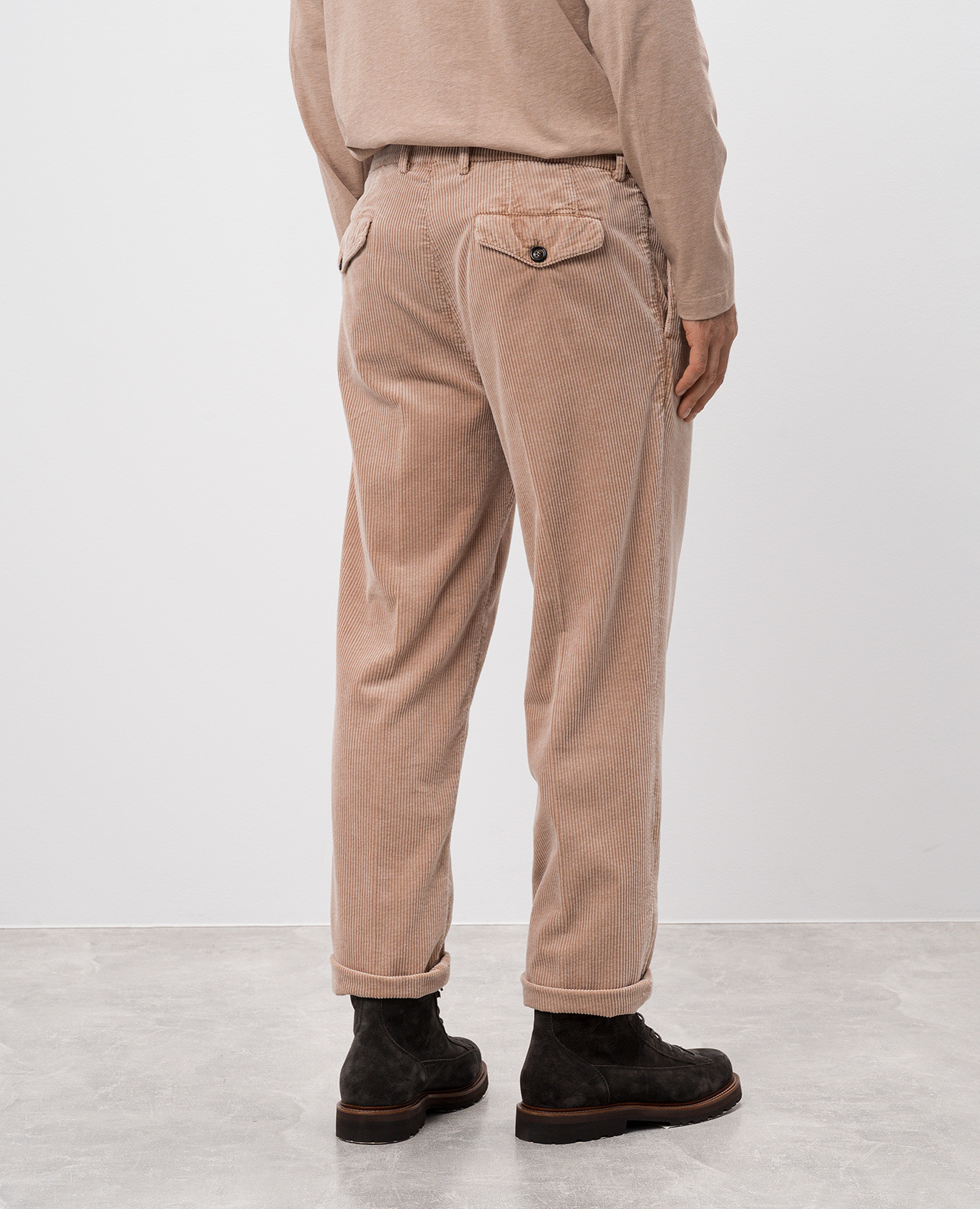 Beige corduroy pants Brunello Cucinelli 4