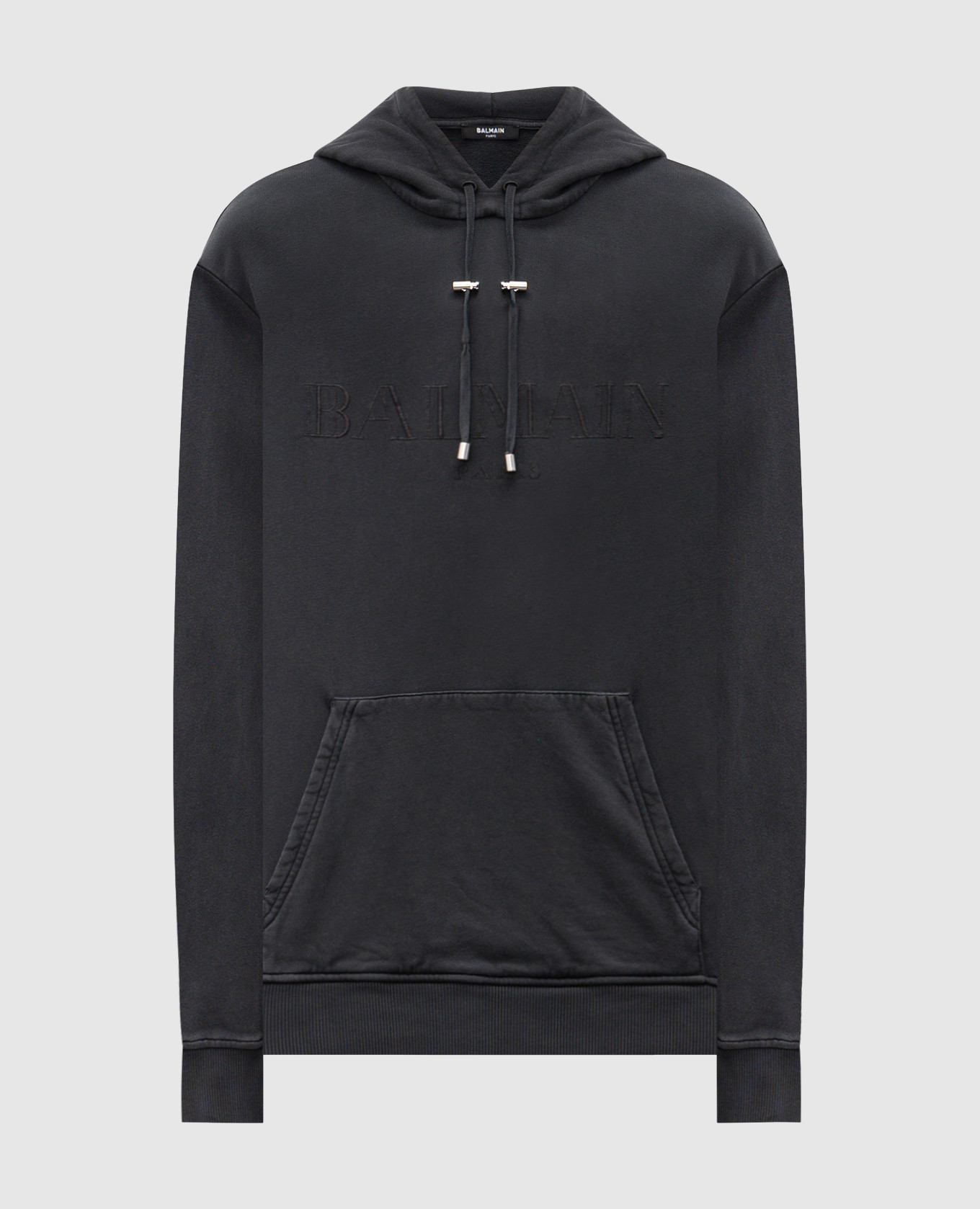 

Grey hoodie with logo embroidery Balmain