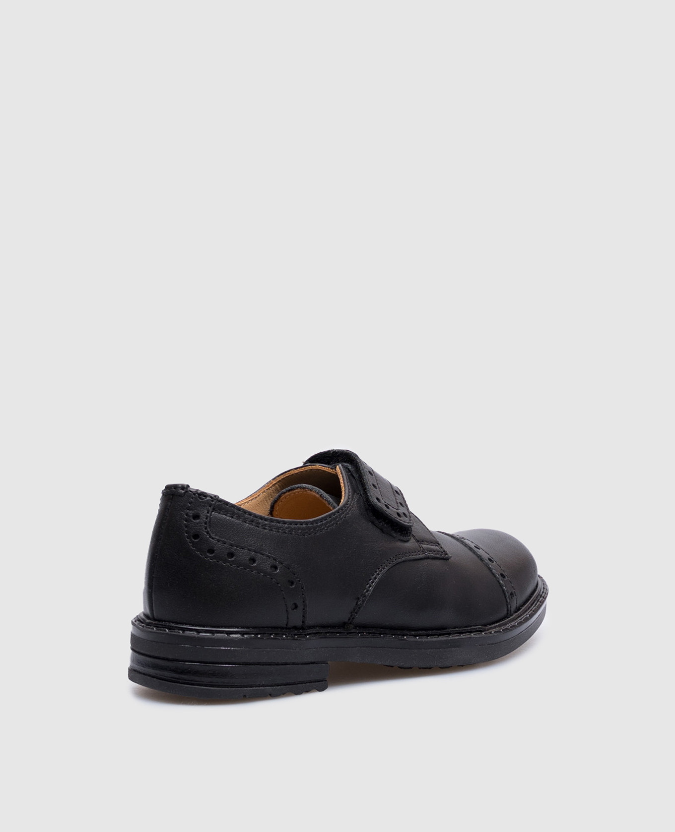 

Children's leather shoes with perforation Zecchino D'oro, Black
