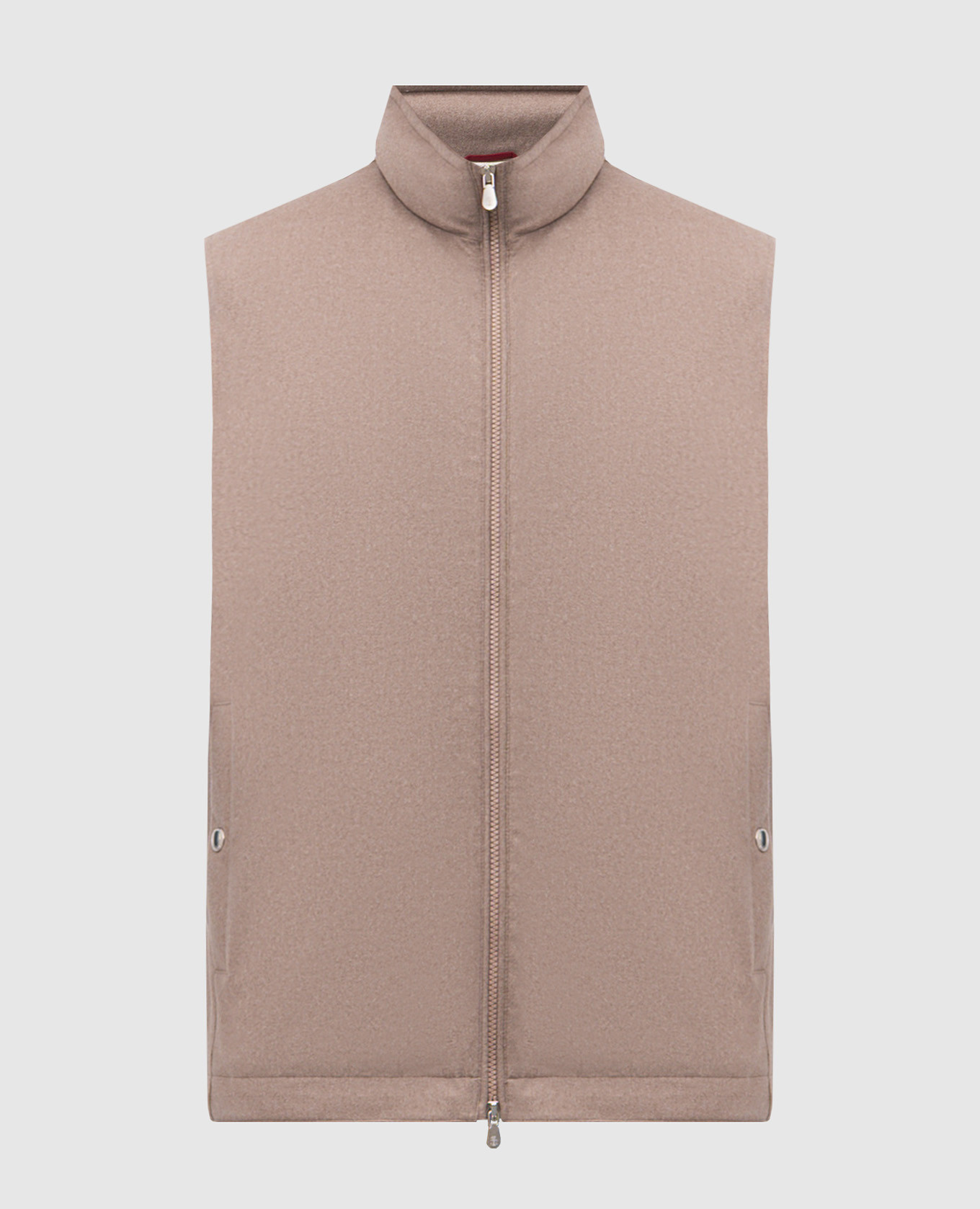 

Beige wool down vest Brunello Cucinelli