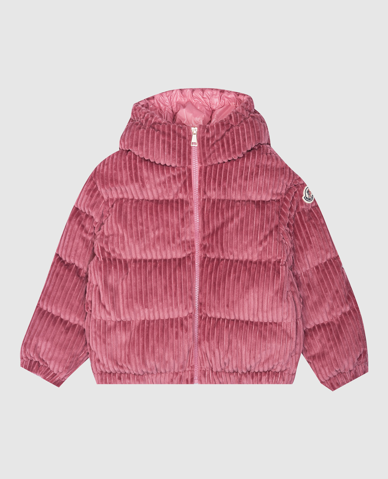 Children's pink corduroy jacket arline moncler enfant