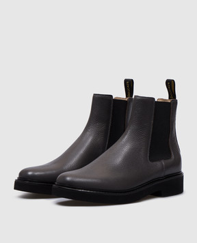 Doucal's Gray leather Chelsea boots DD8591VERSUF251