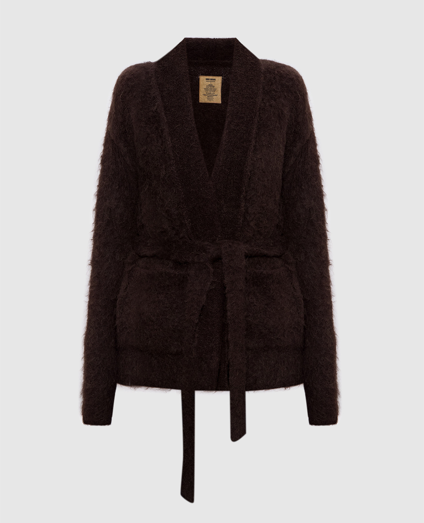 

Brown cardigan made of wool and alpaca wool with a smell UMA WANG