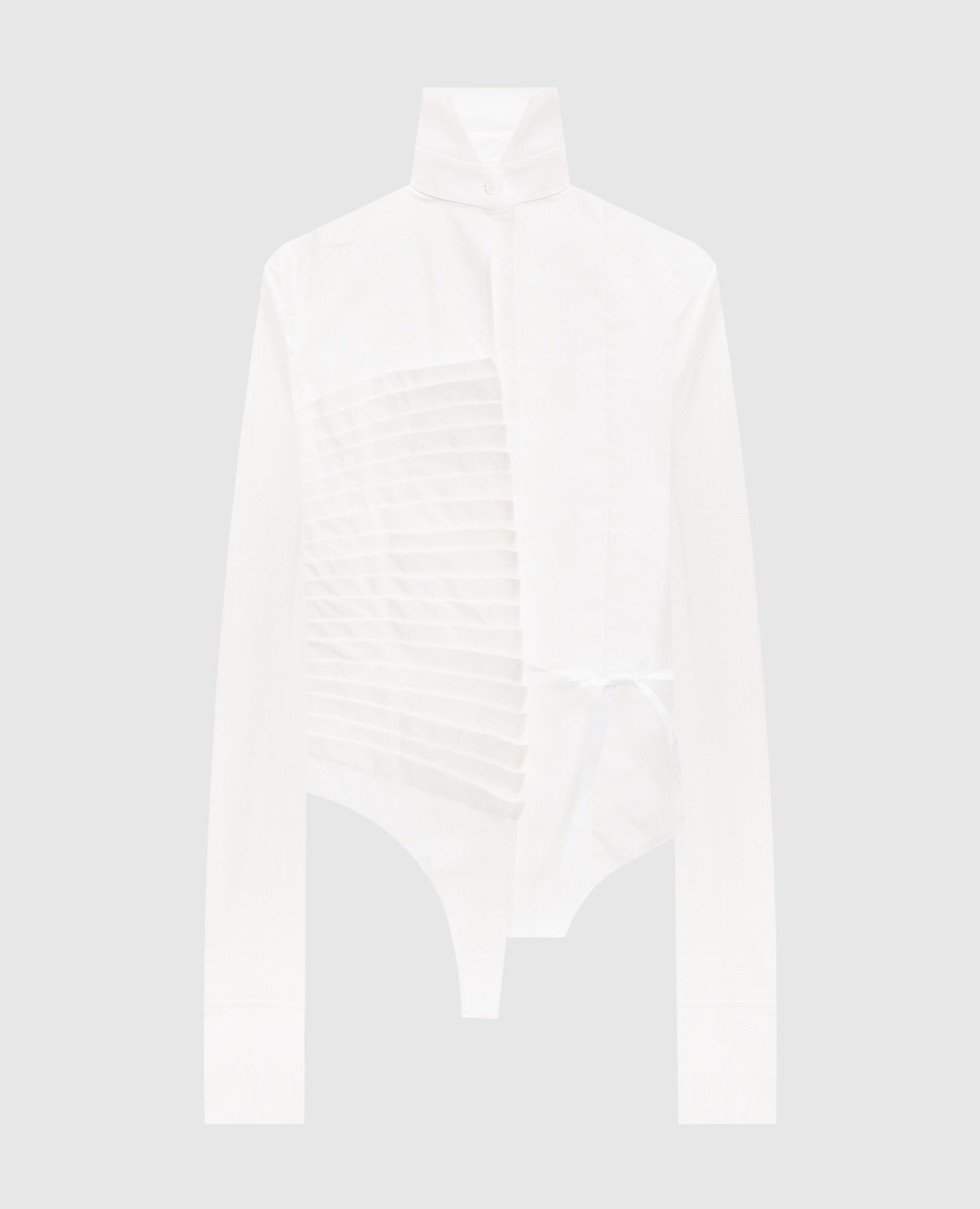 

White blouse with pleats Marc Le Bihan