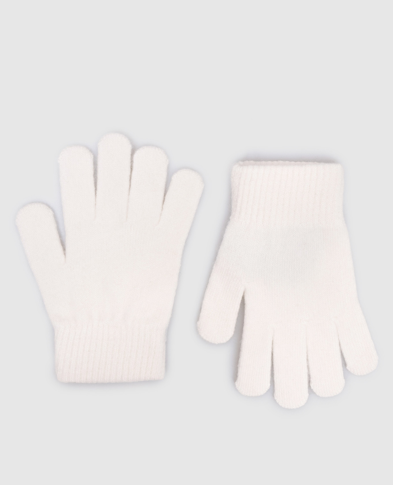 

Children' white cashmere gloves Yves Salomon Enfant, Белый