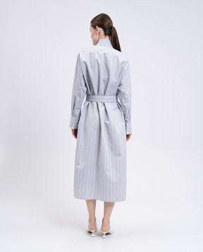 PROENZA SCHOULER Phillipa Gray Striped Silk Shirt Dress R2533020SC101