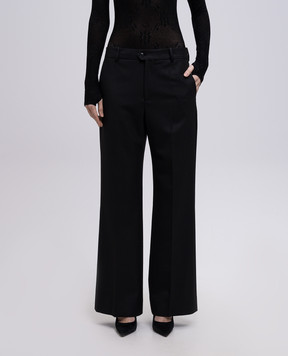 Victoria Beckham Black pants with wool 1125WTR006562A