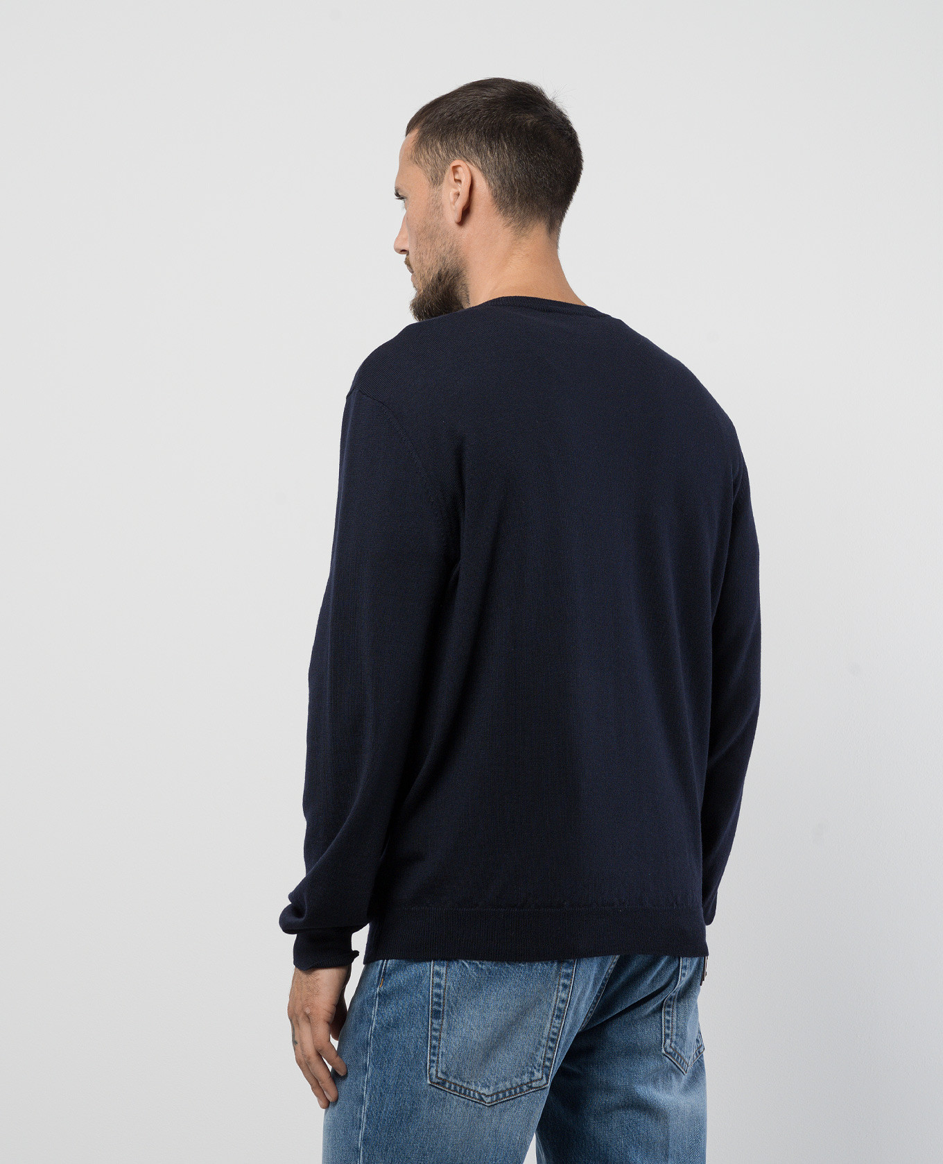 

Blue wool jumper with logo embroidery A.P.C