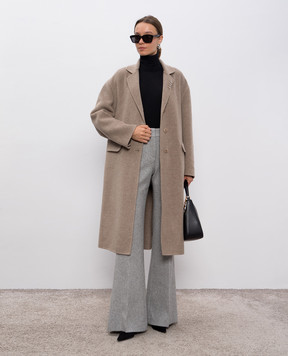 Ermanno Scervino Beige wool and cashmere coat D476D301CBNHO
