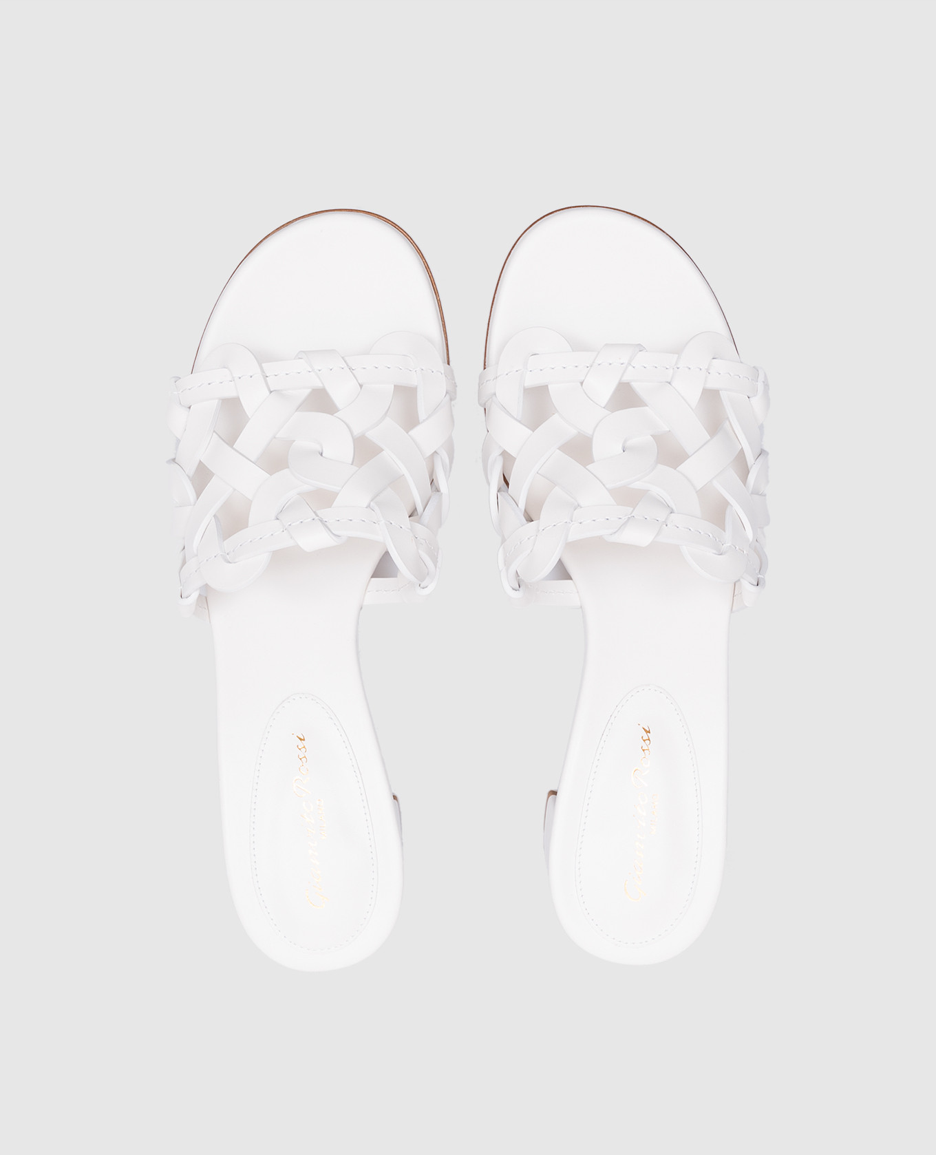 

White leather AMALFI mules Gianvito Rossi