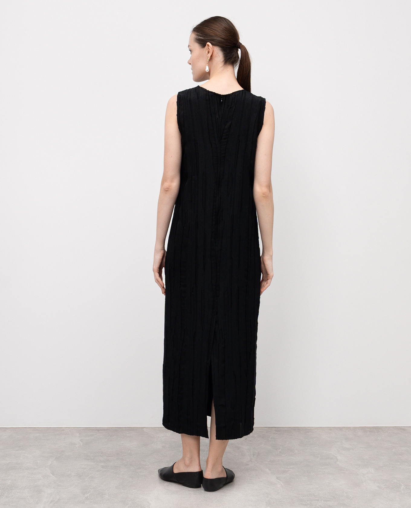 

Black MINGA dress with silk Lou Lou Studio