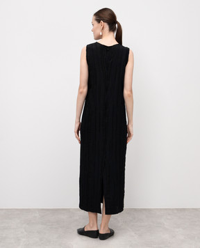 Lou Lou Studio Black MINGA dress with silk MINGA