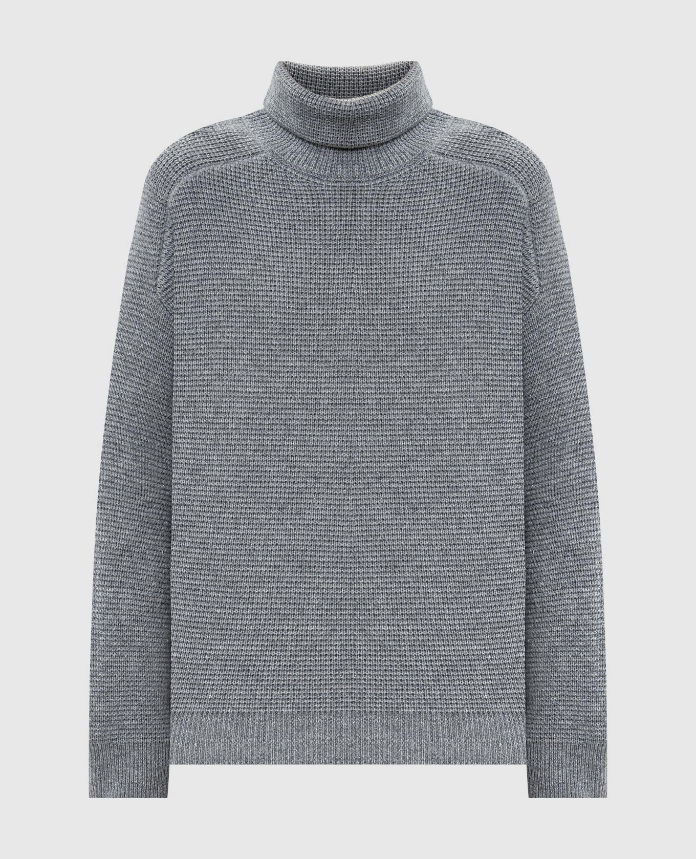 Gray wool sweater with lurex Peserico