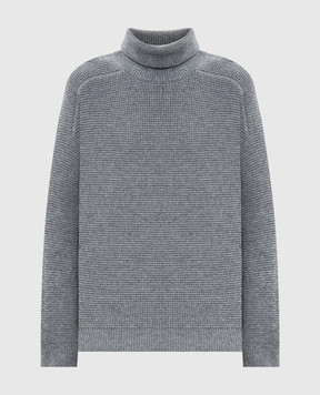 Peserico Gray wool sweater with lurex S99422F0709095