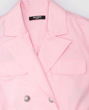Balmain Children's pink double-breasted top BW5A01P04791214
