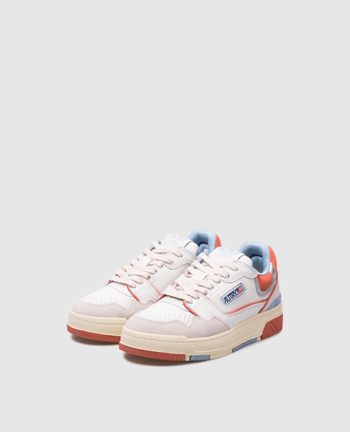 

CLC white leather sneakers with logo patch AUTRY