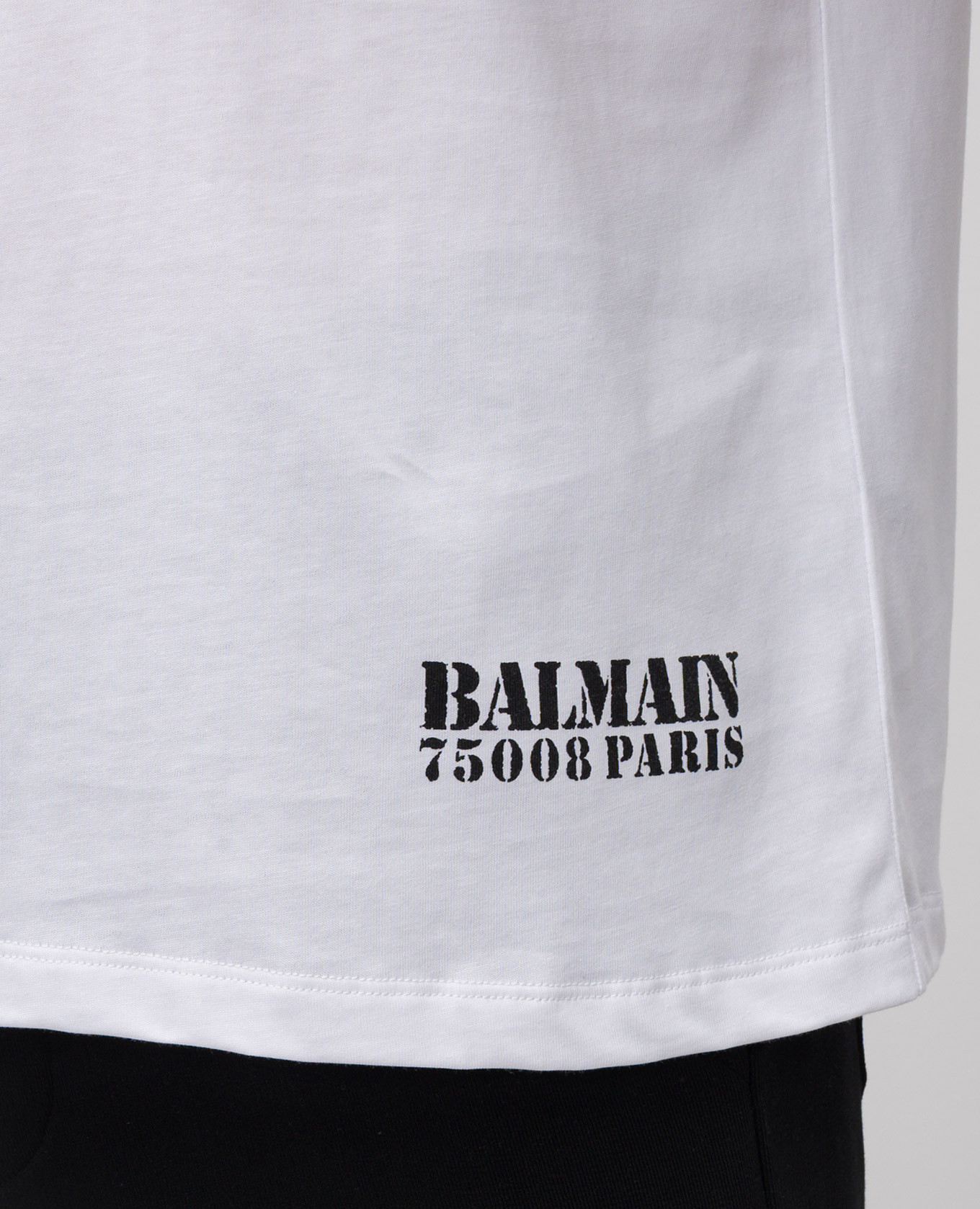 

White T-shirt with logo print Balmain