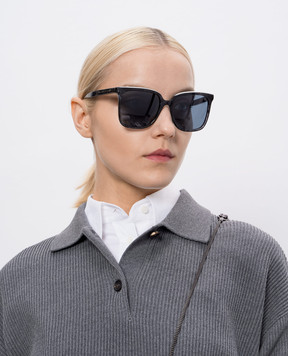 Brunello Cucinelli Black sunglasses with monogram logo MOCGEMMS01