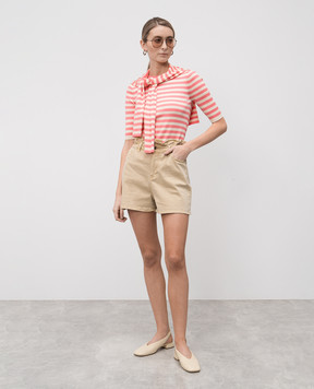 Twinset Pink striped T-shirt 251TP3470