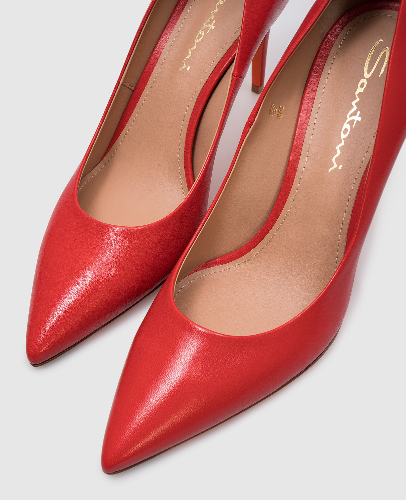 

Red leather shoes SIBIL 85 PP Santoni