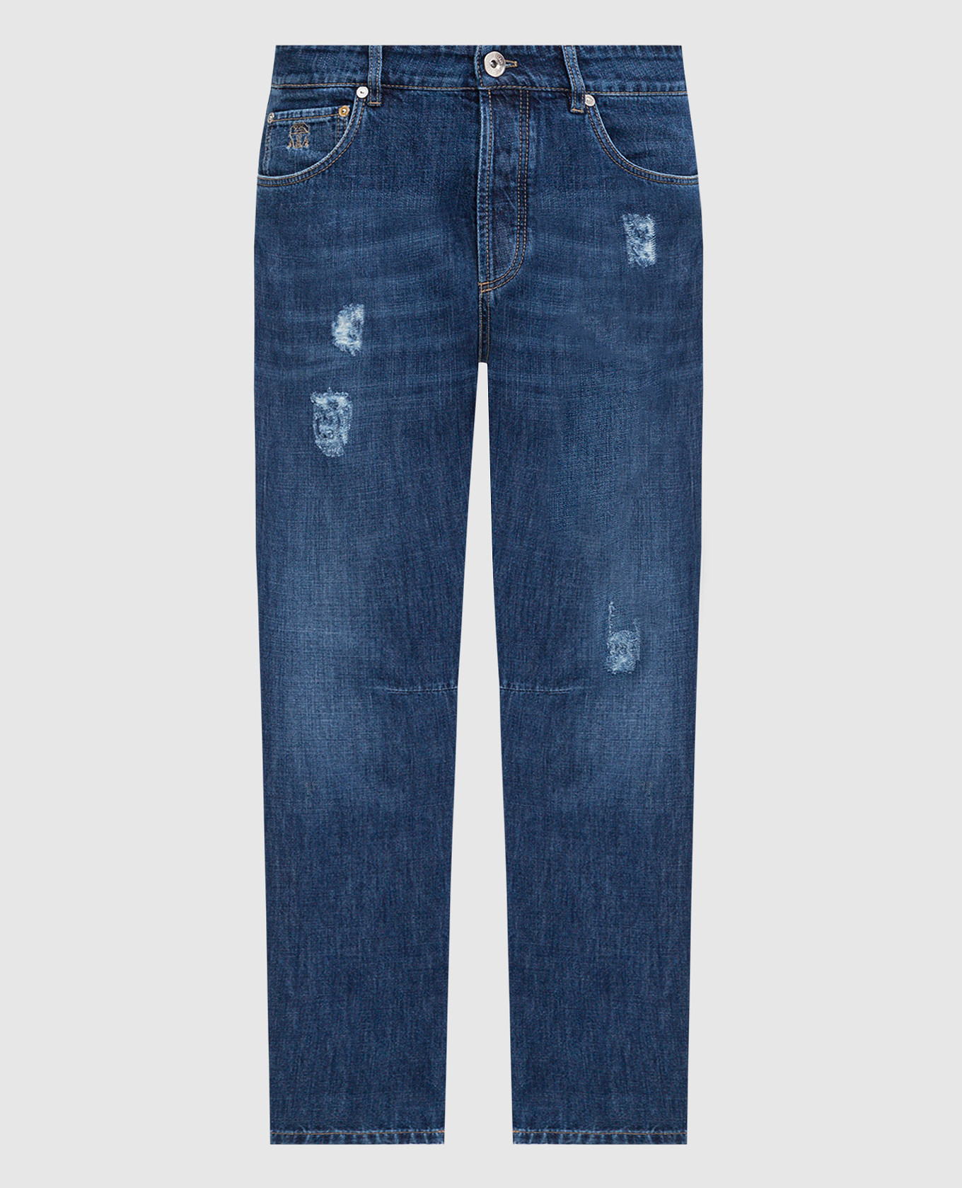 

Blue jeans with holes Brunello Cucinelli