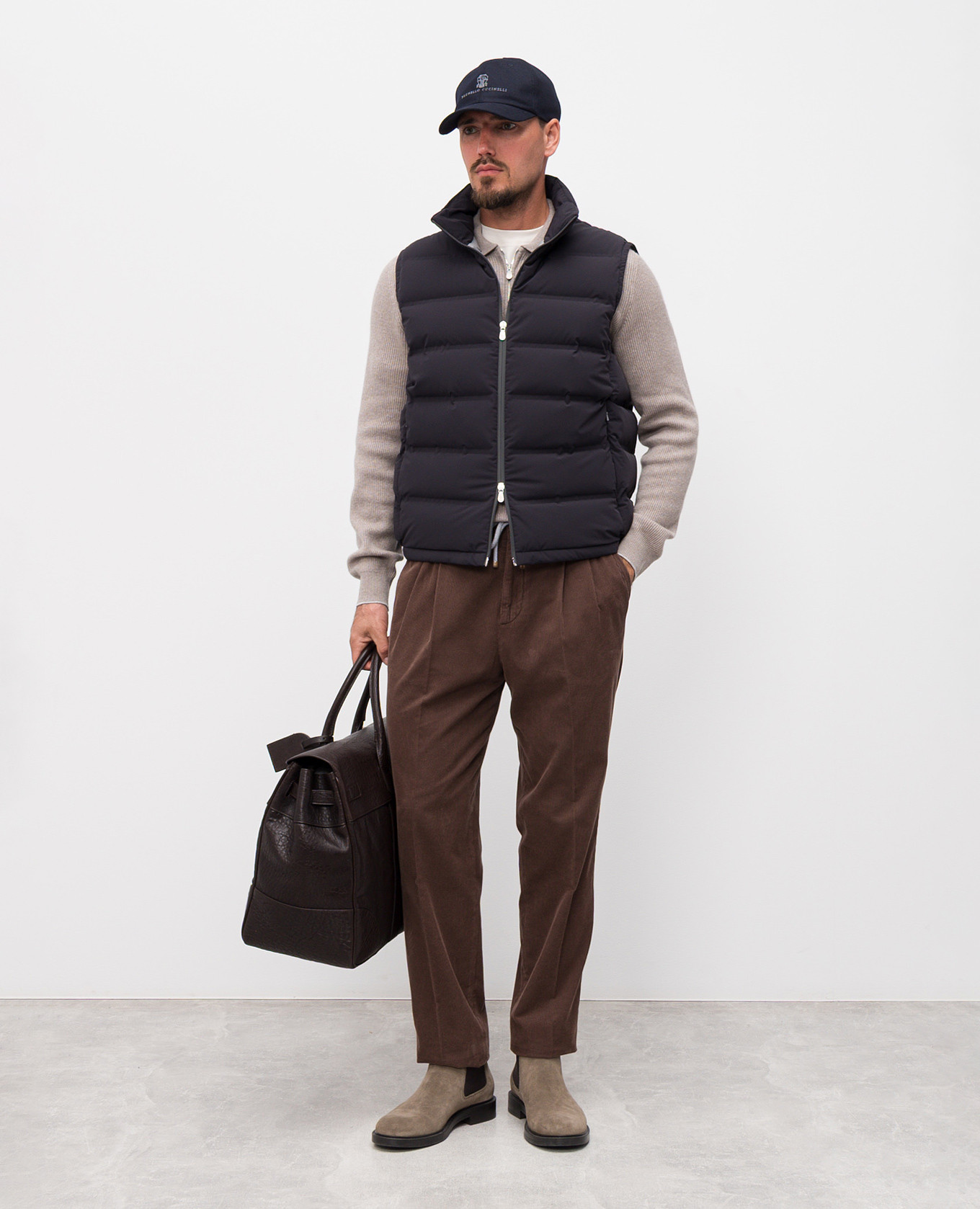 

Blue down vest Brunello Cucinelli