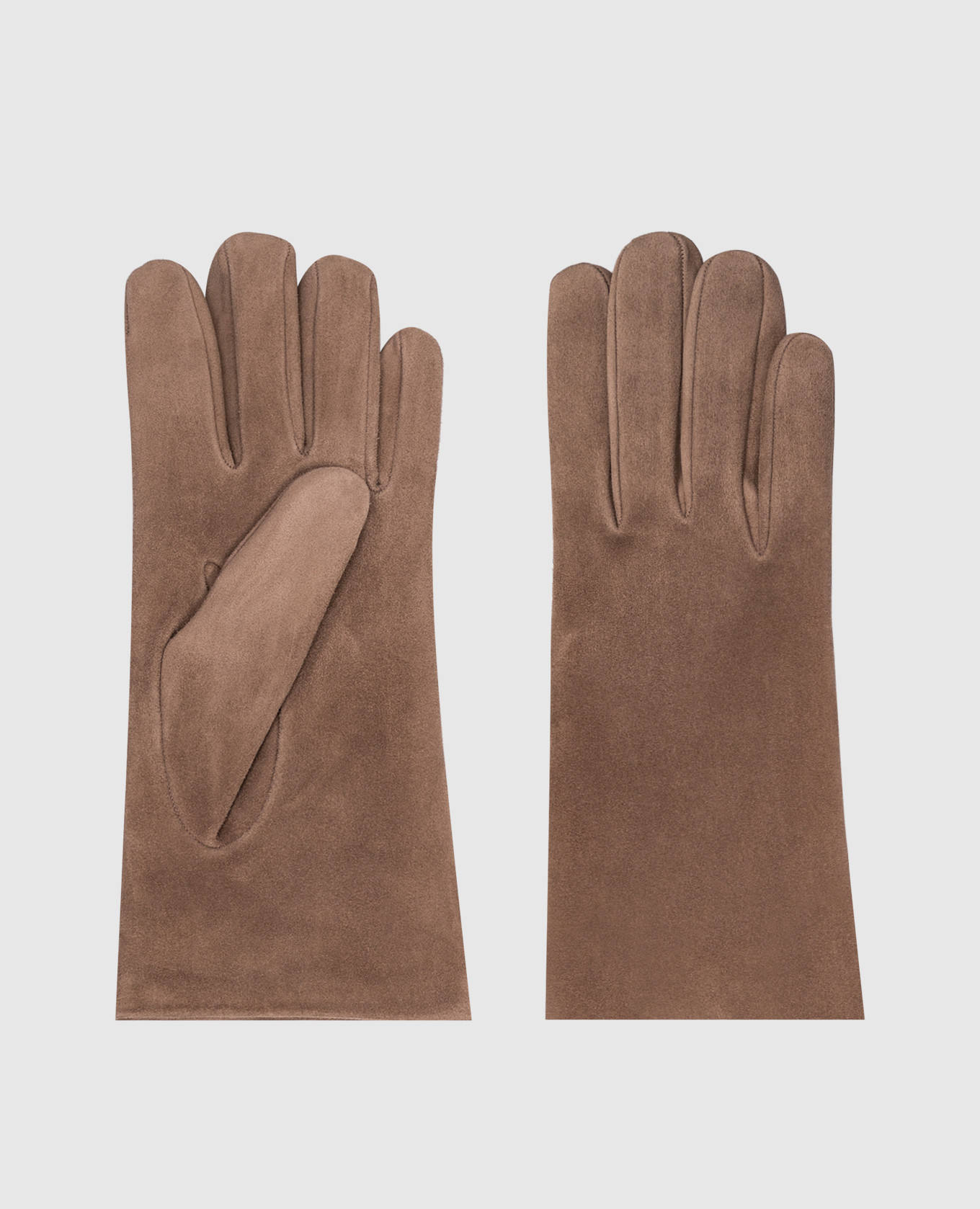 Beige suede gloves Sermoneta Gloves