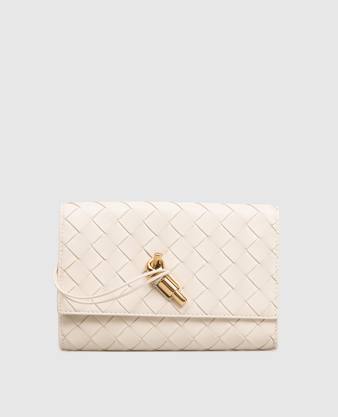 

Andiamo white leather clutch Bottega Veneta