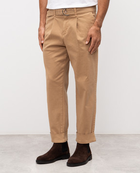 Exibit Beige trousers with lapels PA116C691