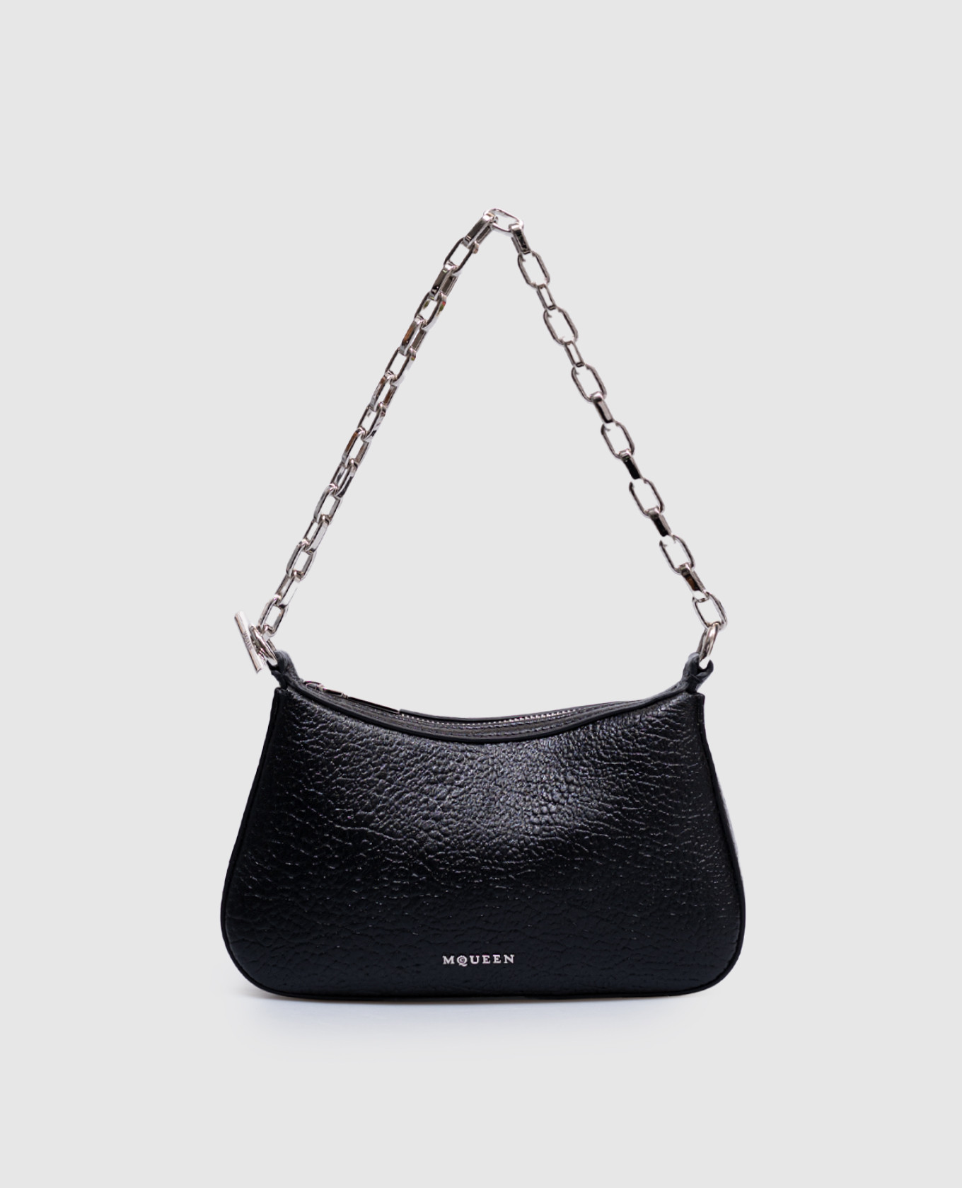 

Brown leather mini T-bar bag Alexander McQueen, Black