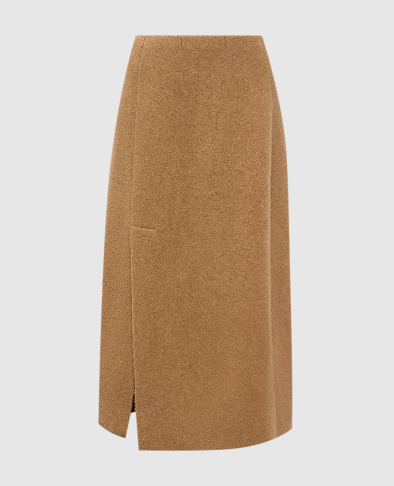 

Brown camel wool and silk skirt BOBOUTIC
