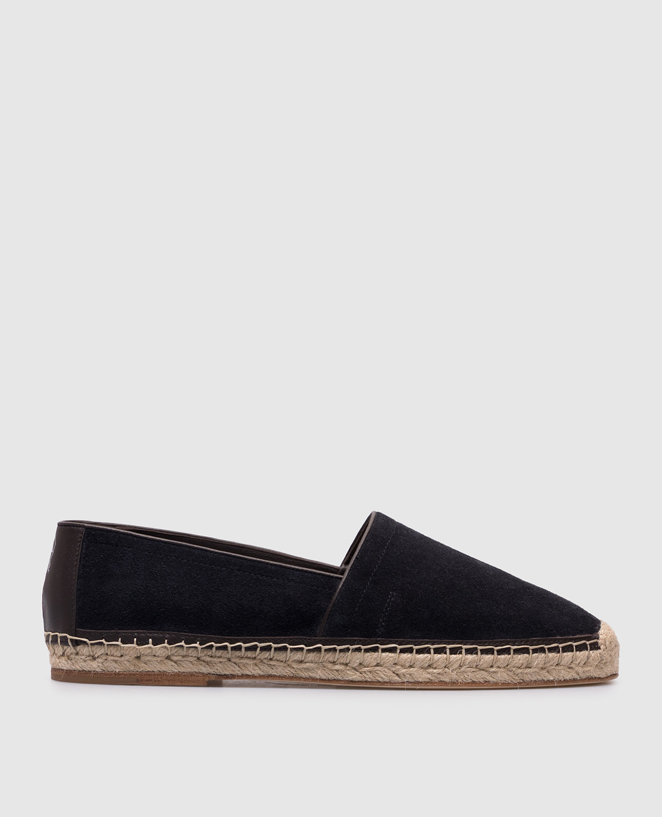 

Blue suede espadrilles with logo emblem Brunello Cucinelli
