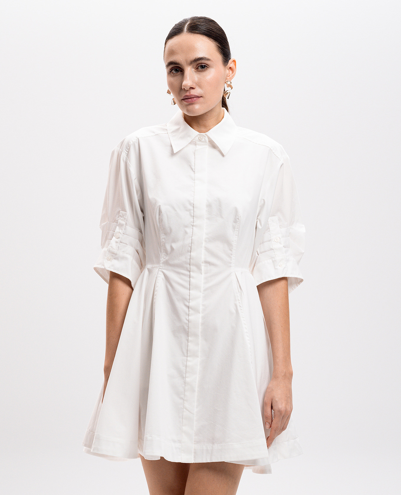 

White Jazzie shirt dress Simkhai