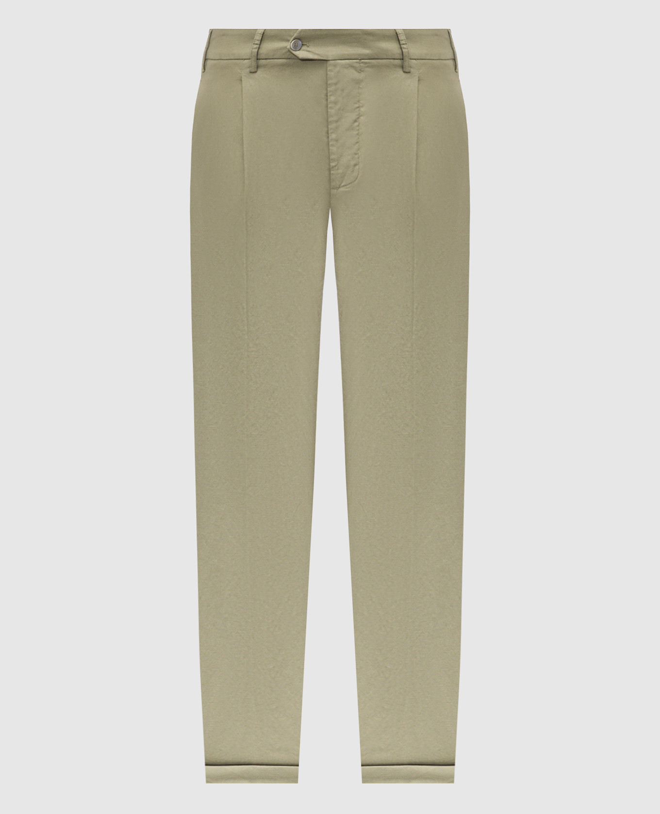 Green linen pants CAPOBIANCO