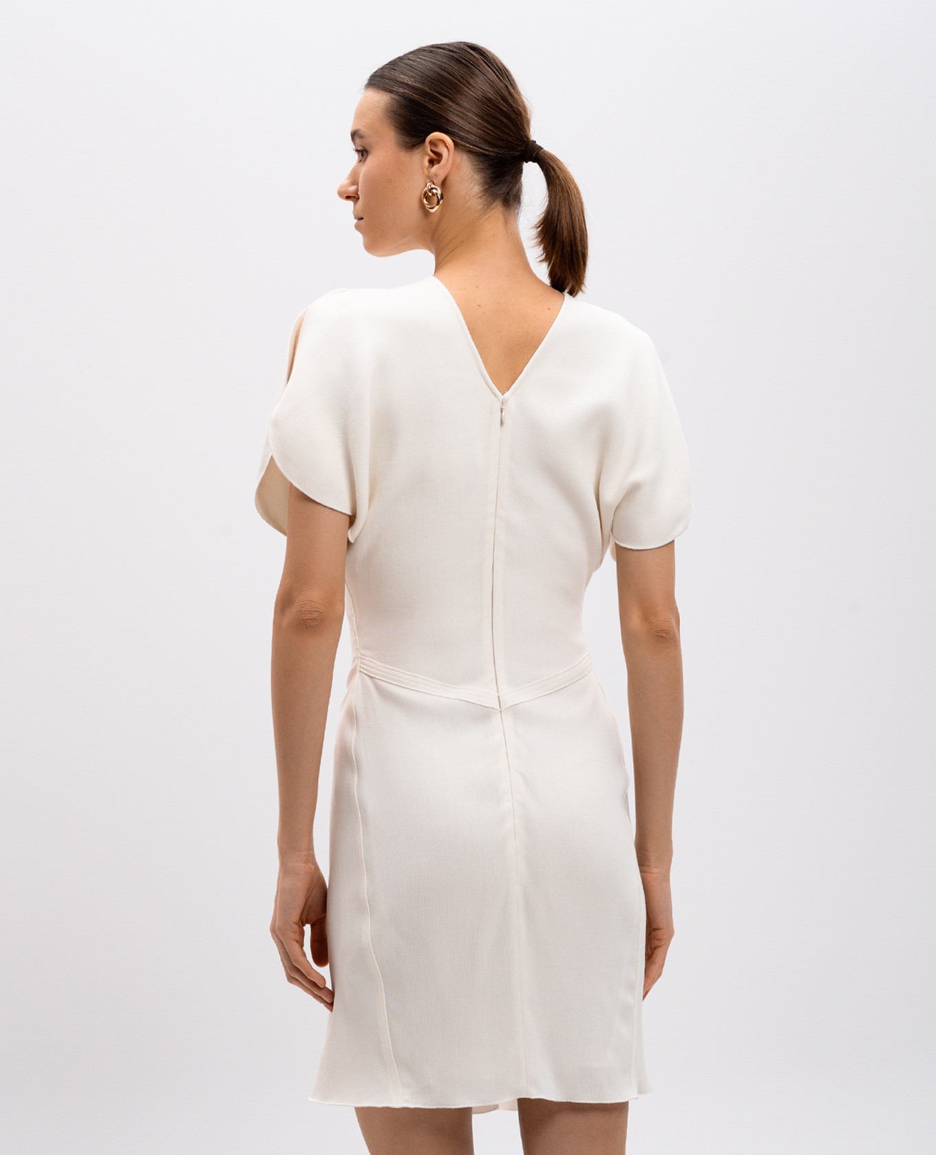 

White mini dress with wool Victoria Beckham