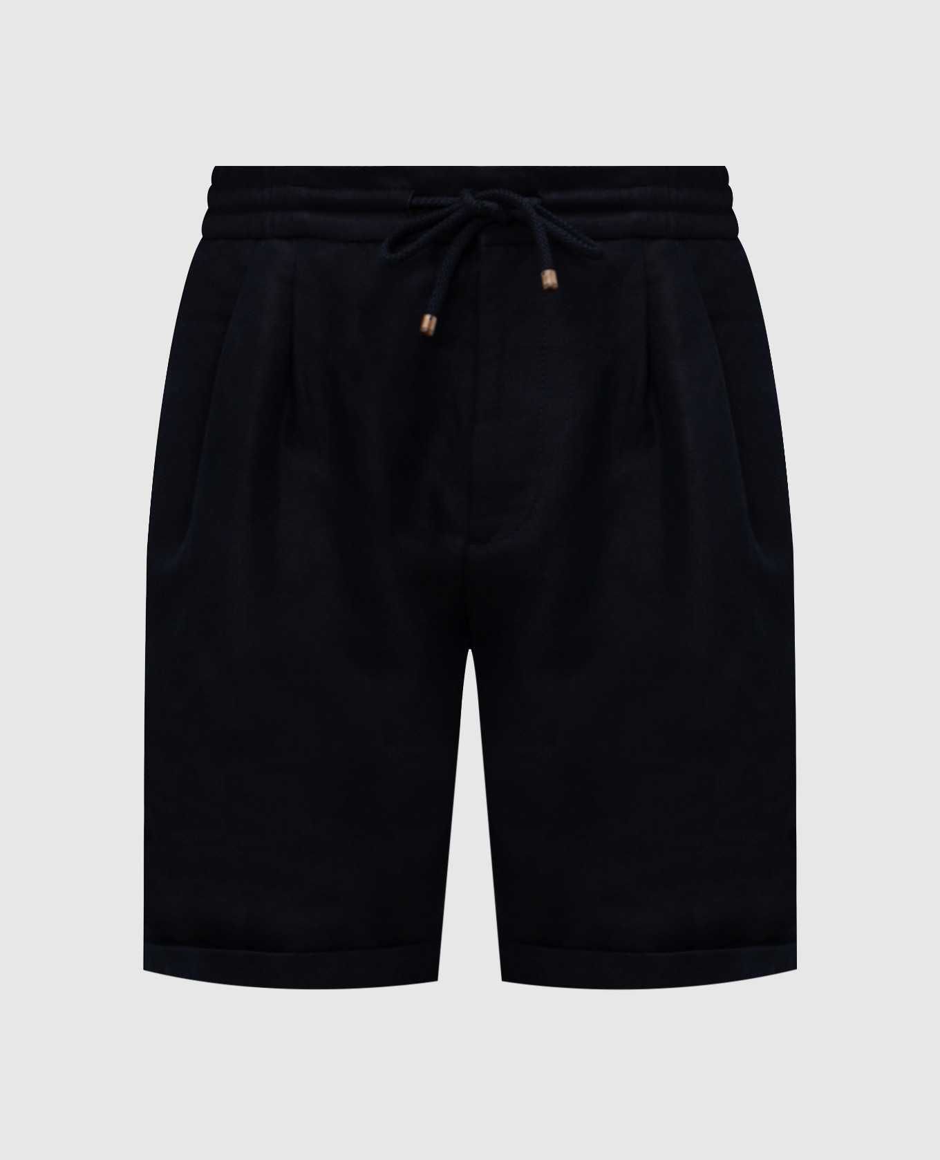 Blue linen shorts Brunello Cucinelli