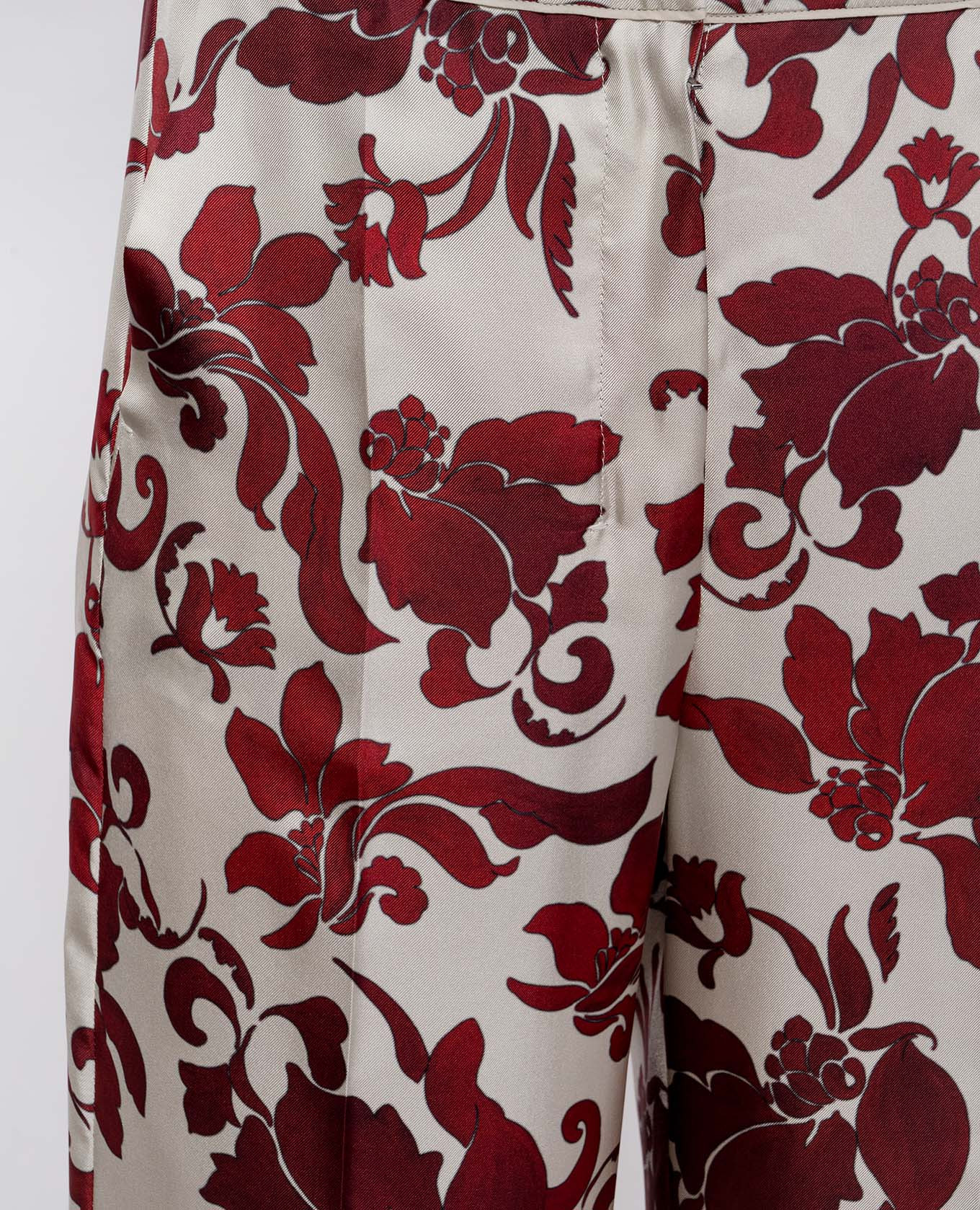 

White LEDA printed silk pants Max Mara