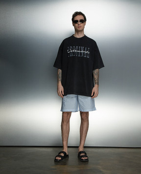 Vetements Blue logo shorts UE64SS400WB