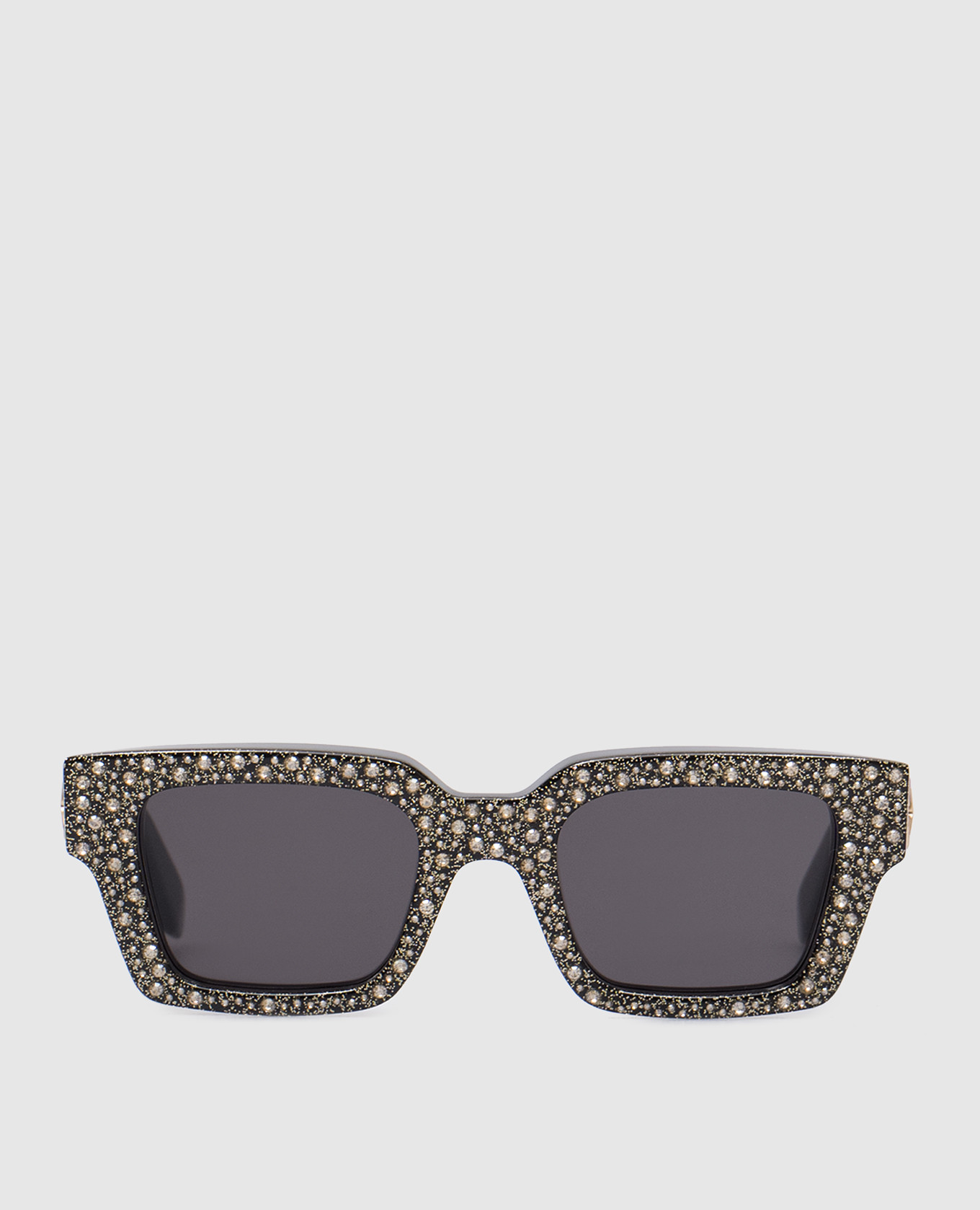 Virgil gold black crystal sunglasses off-white