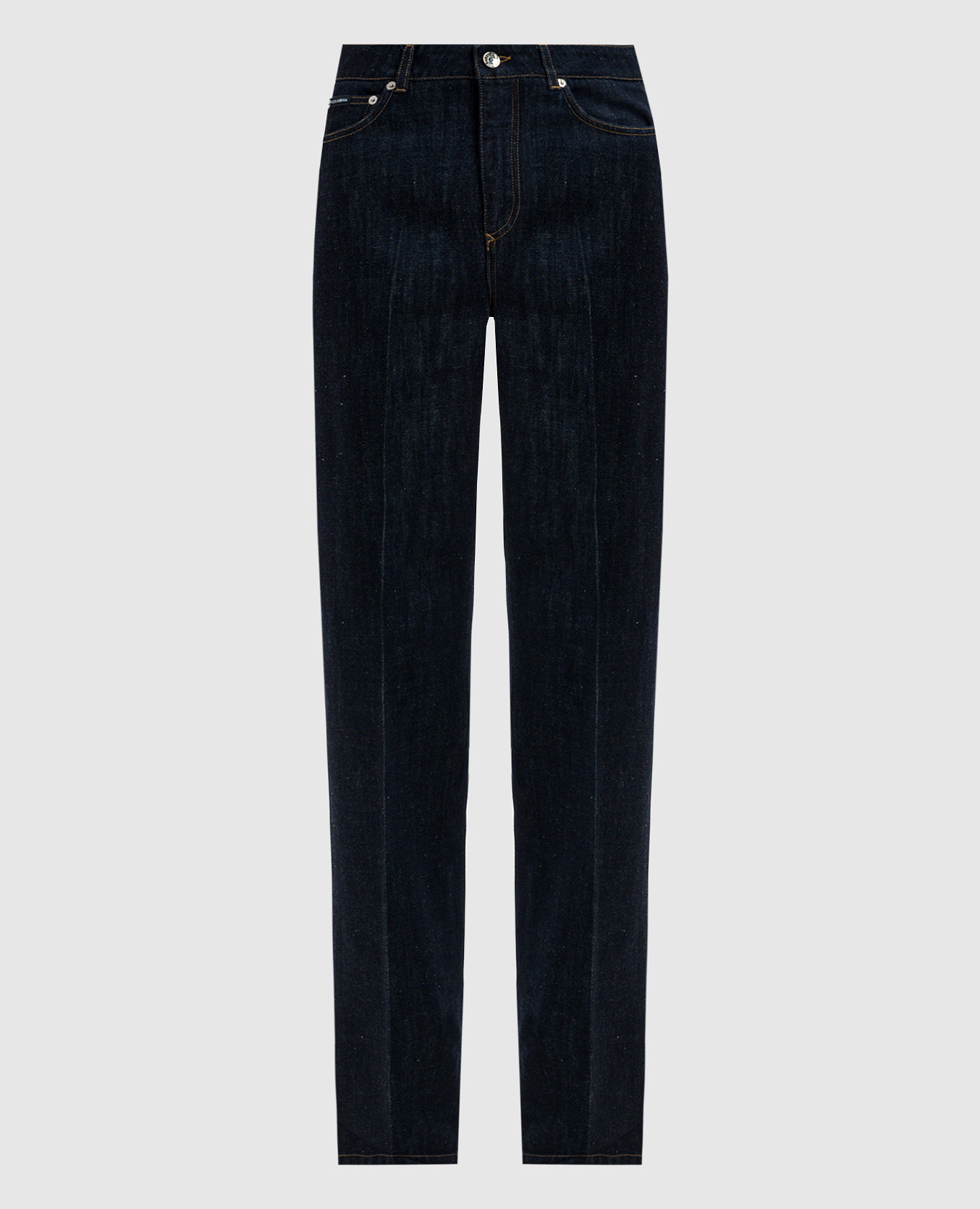 

Blue jeans with monogram logo embroidery Dolce&Gabbana