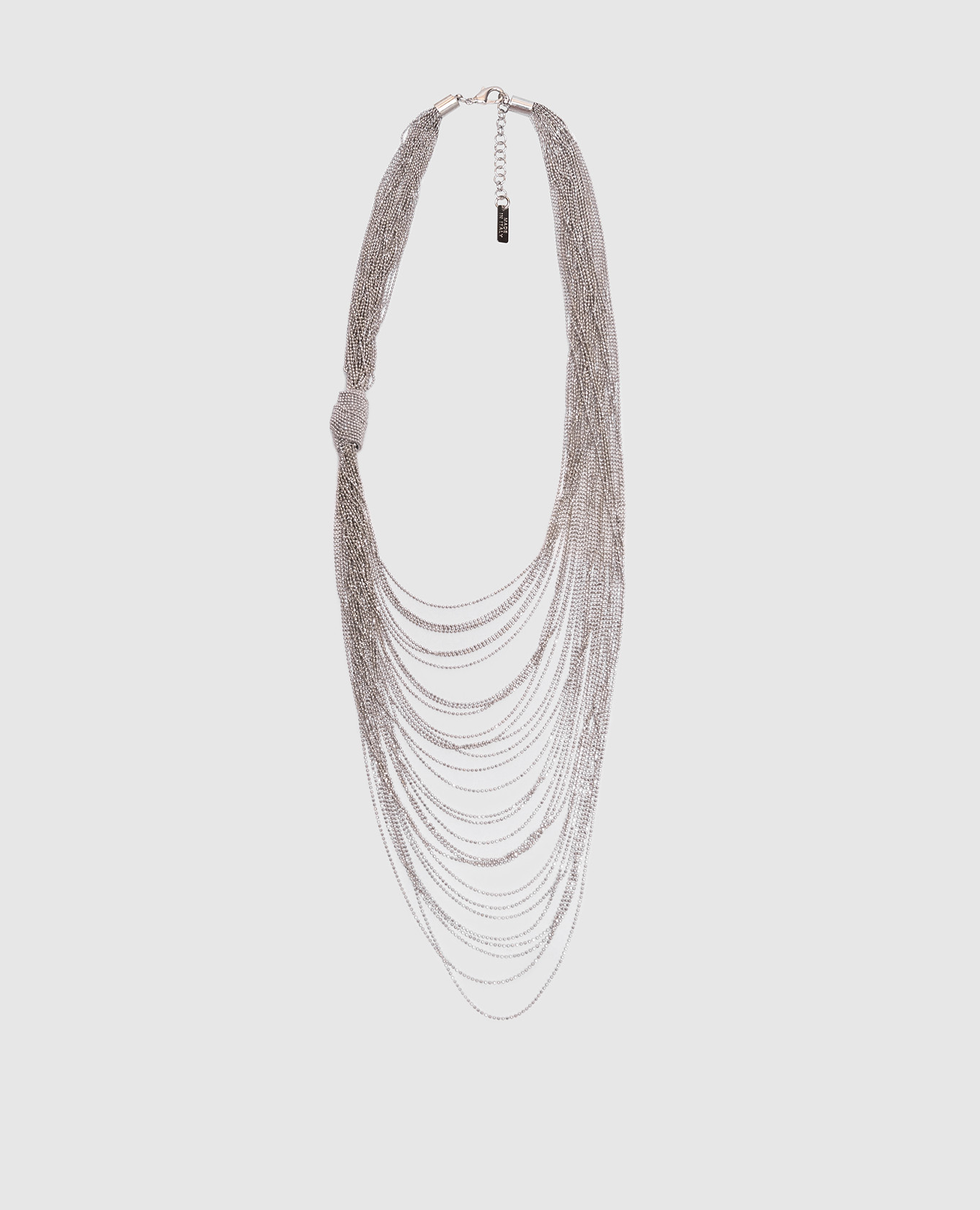 

Silver cascading necklace Peserico