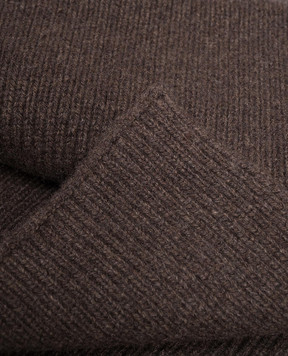 Cashmere&Whiskey Brown cashmere scarf AU1901305341MI