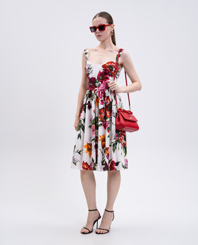 Dolce&Gabbana White floral print midi dress F6TVJTHS5TQ