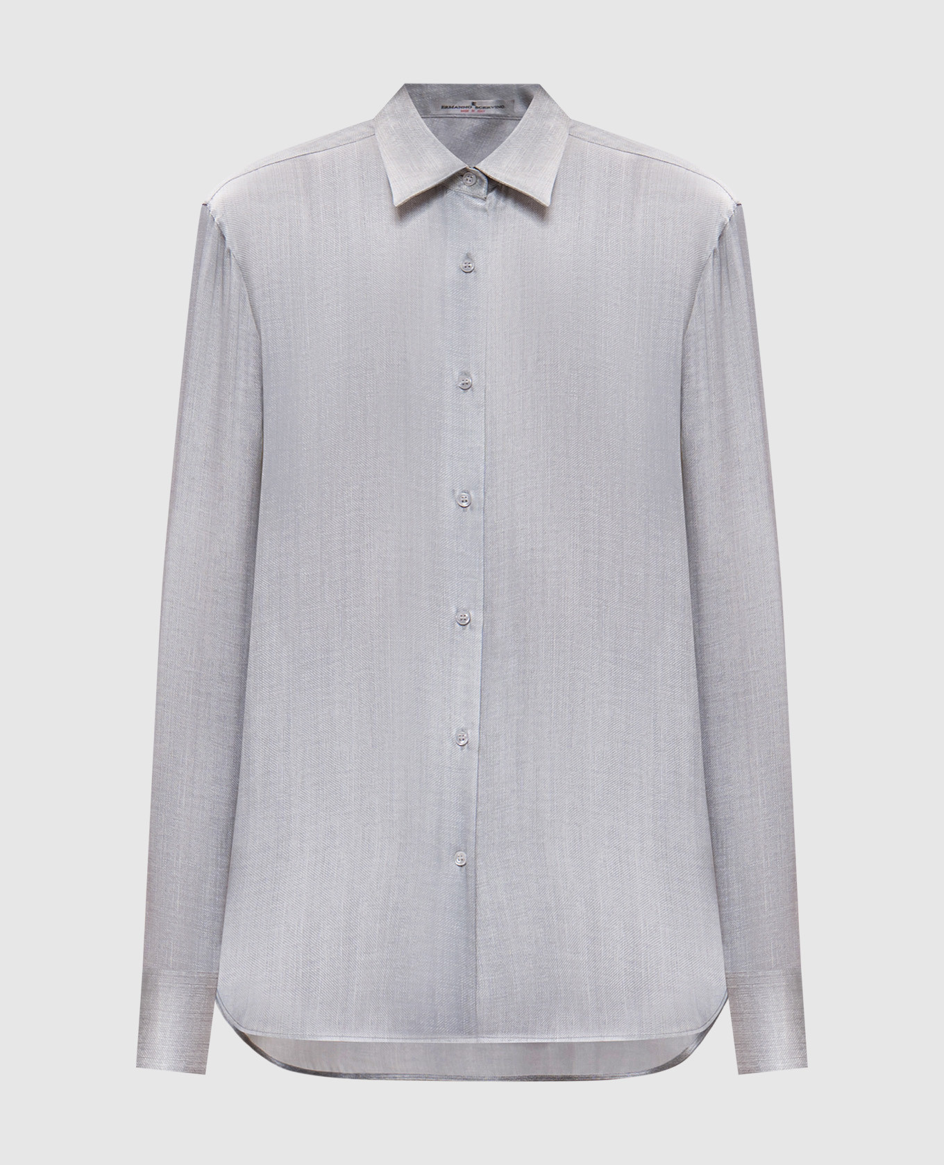 

Gray silk blouse Ermanno Scervino, Grey