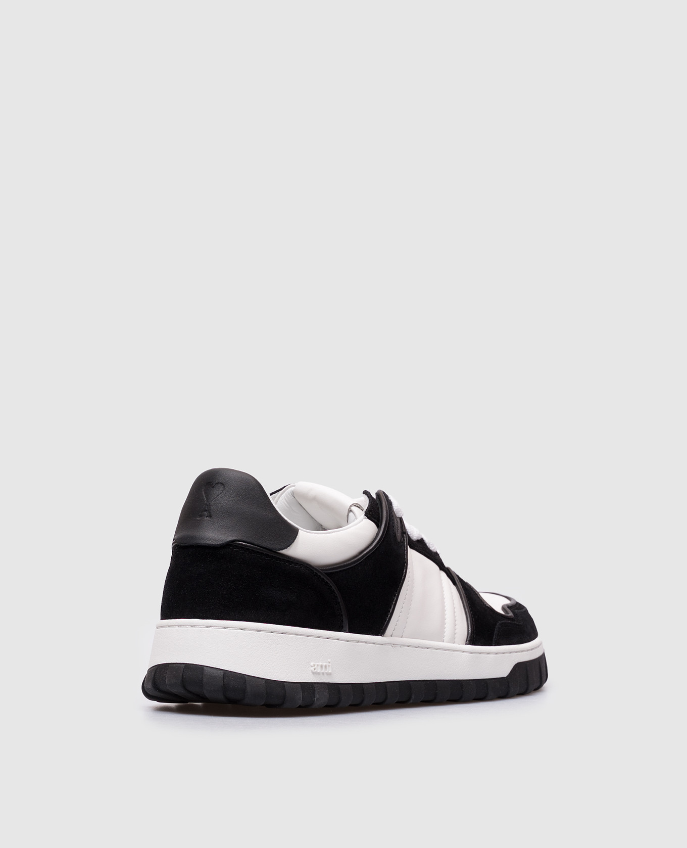 

Leather sneakers with logo Ami Paris, White