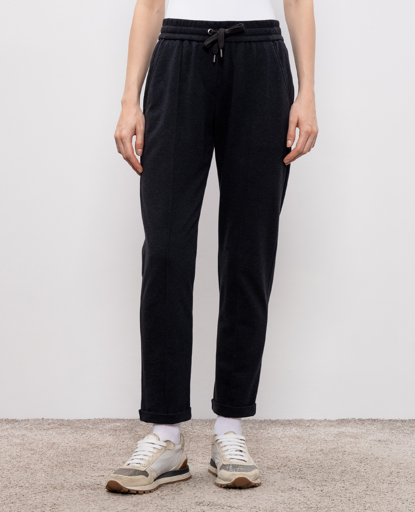

Grey sweatpants with monil chain Brunello Cucinelli