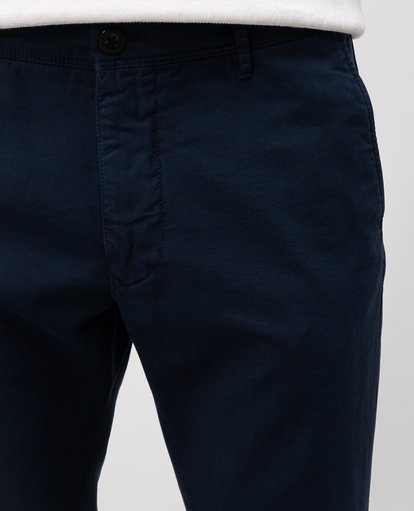 Blue pants with logo embroidery Incotex 5