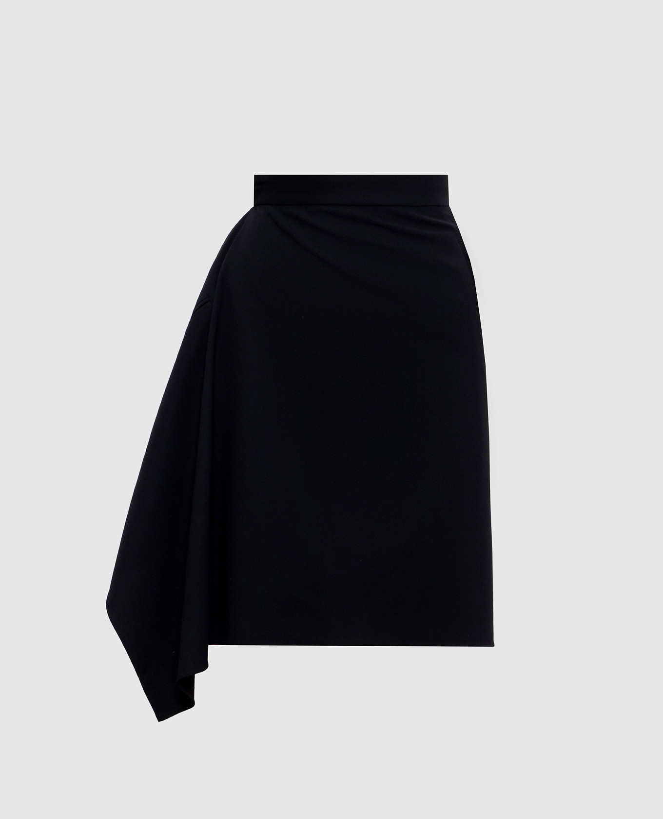 

Black asymmetric skirt with wool Jean Paul Gaultier