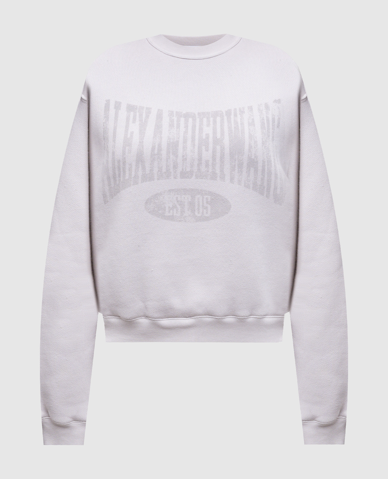 White insulated sweatshirt with logo print Alexander Wang