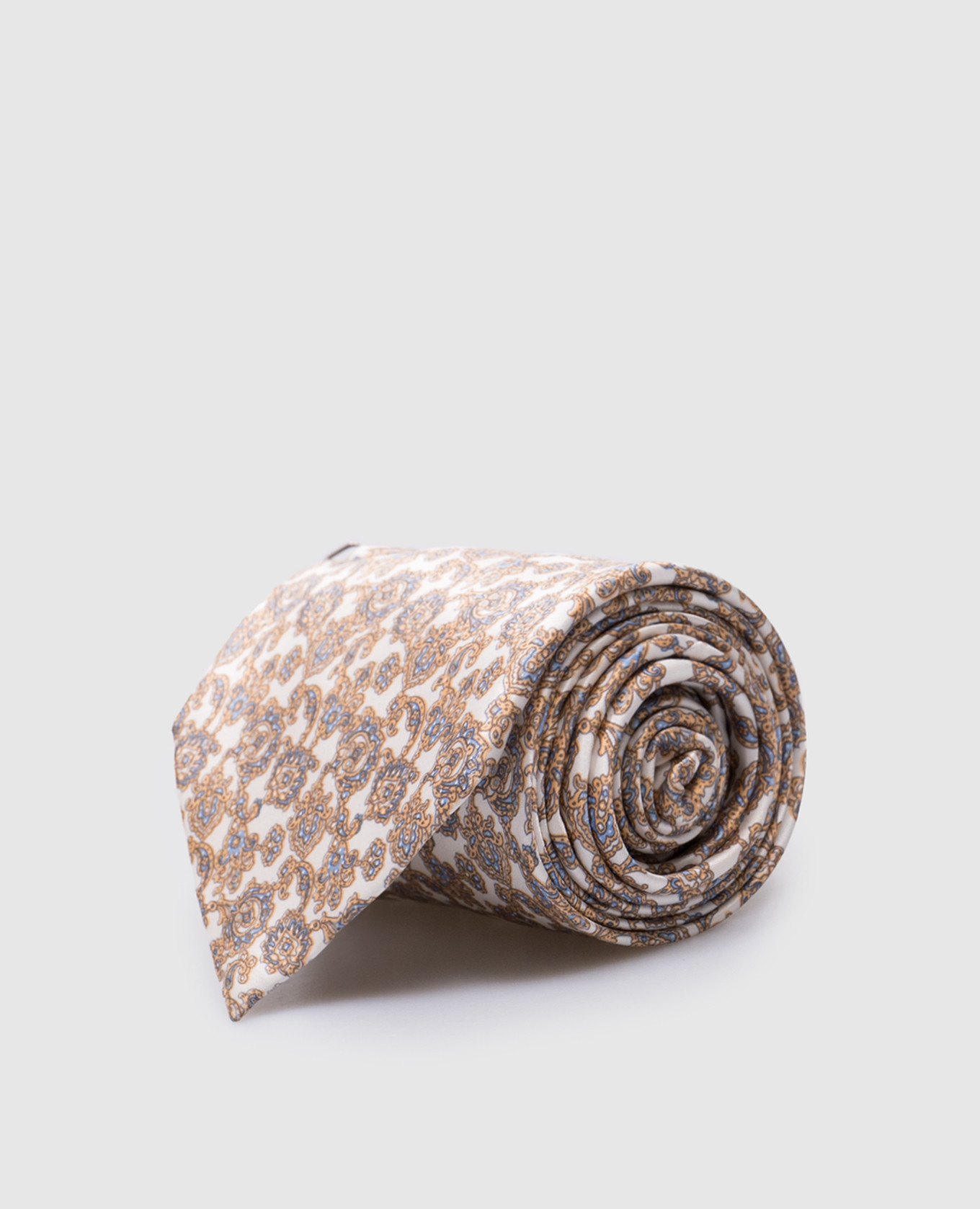 

Beige silk tie with patterned crystals Stefano Ricci